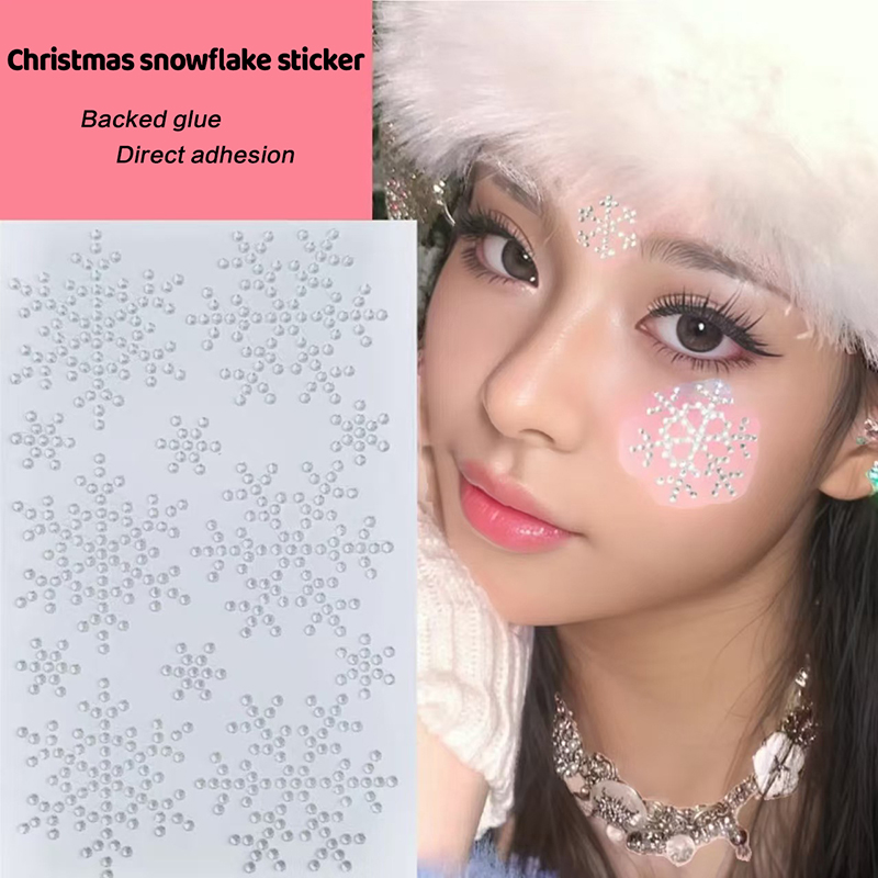 Christmas Makeup White Snowfla - đánh giá và giá Body Jewelry Tattoo