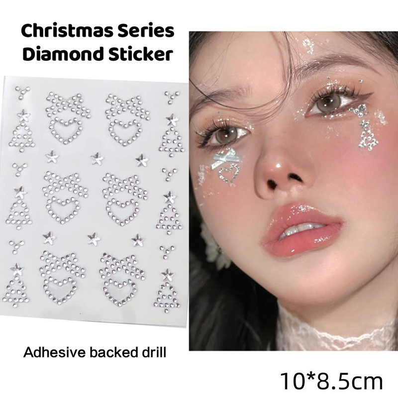 Christmas Makeup White Snowfla - đánh giá và giá Body Jewelry Tattoo
