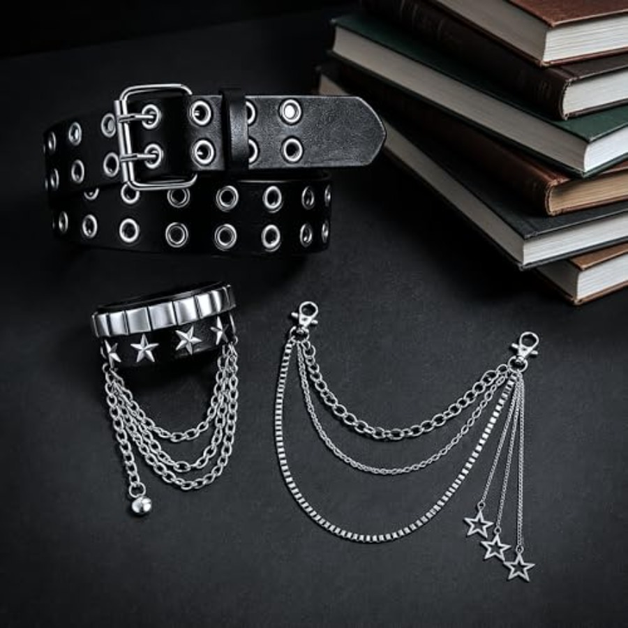 Studded Belt Set for Men Women - đánh giá và giá Body Jewelry Goth