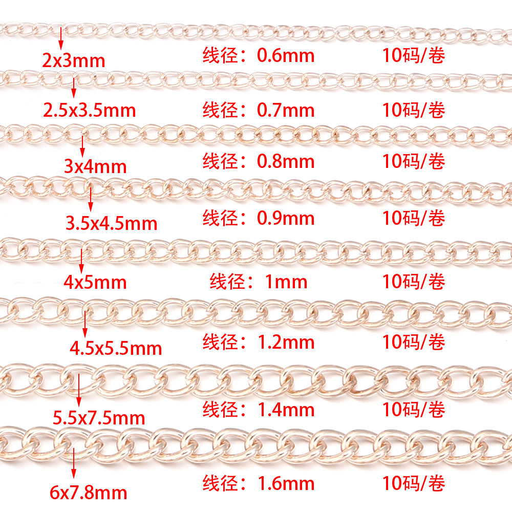 10yards/roll Flat 2-6mm Extens - đánh giá và giá Body Jewelry Necklace