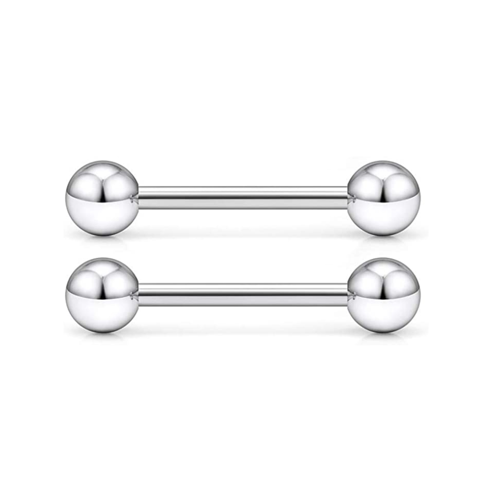14G Tongue Rings Surgical Stee - đánh giá và giá Tongue Barbell Straight