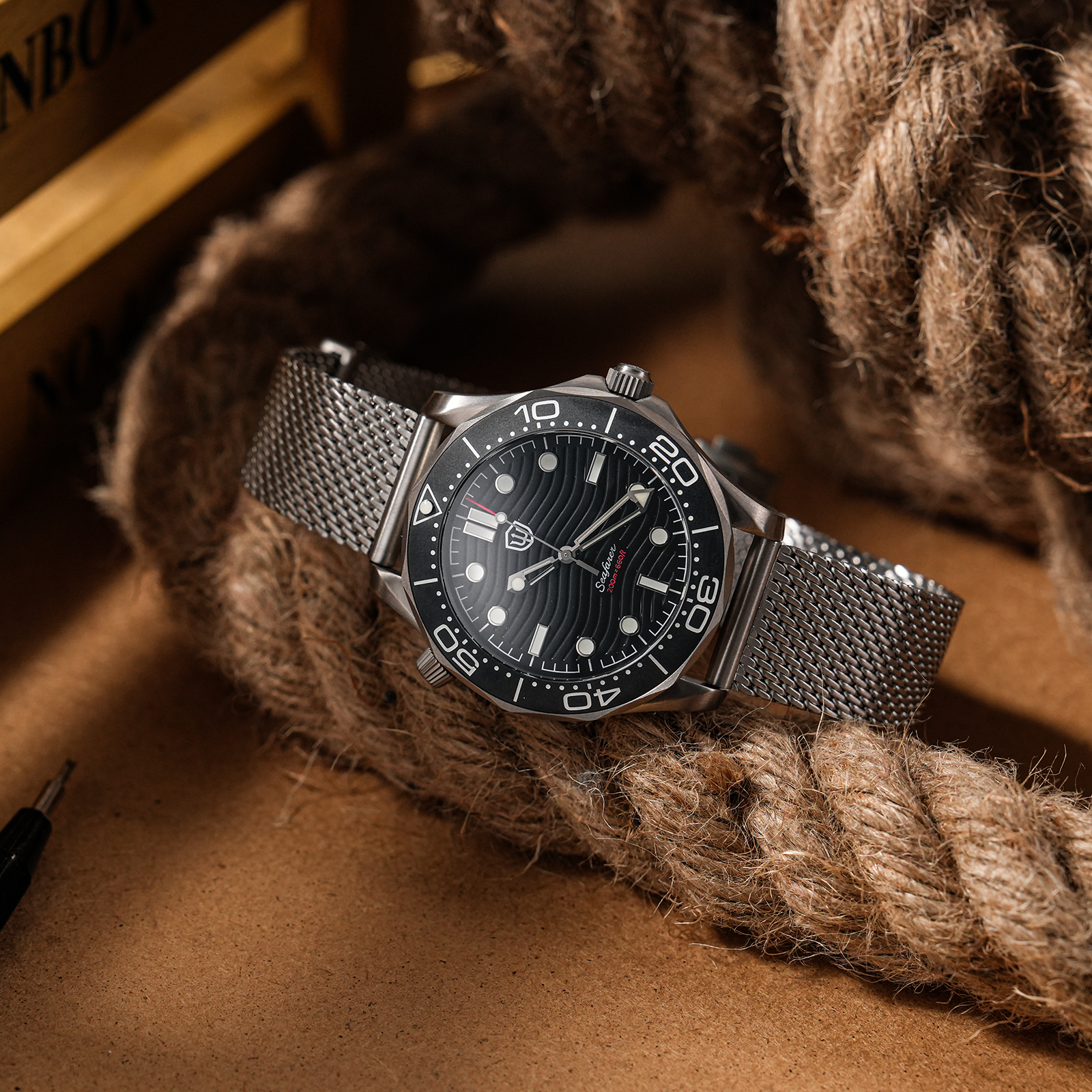 Watchdives 42mm Titanium Dive  - đánh giá và giá Body Jewelry Titanium