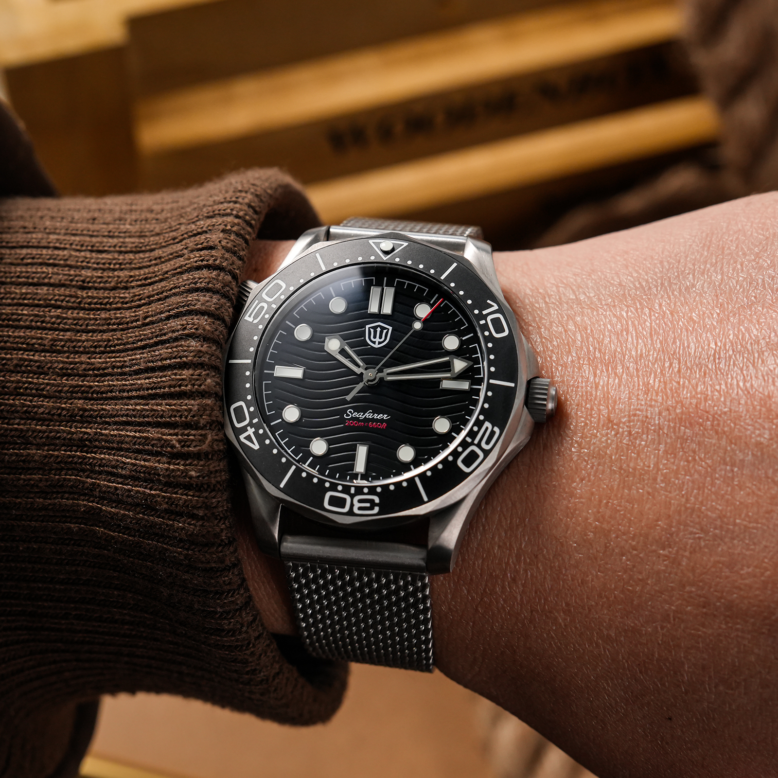 Watchdives 42mm Titanium Dive  - đánh giá và giá Body Jewelry Titanium