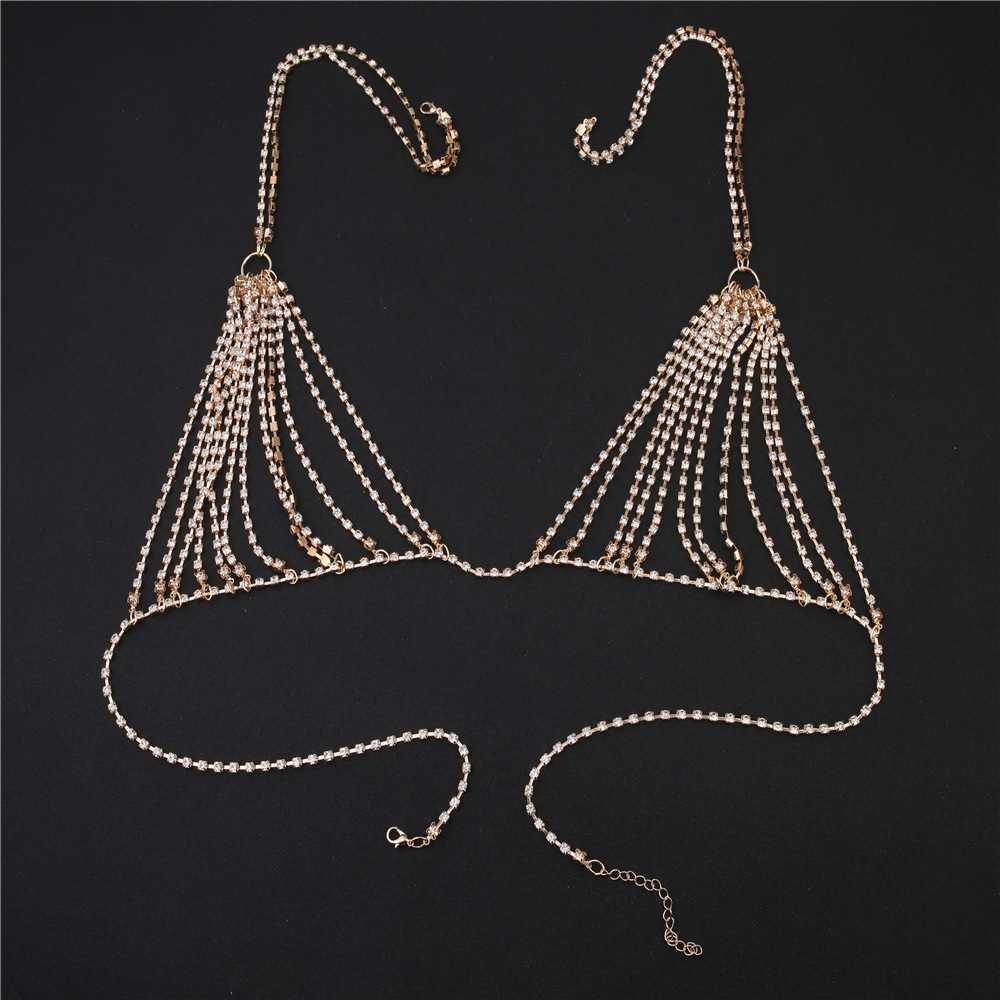 Summer Sexy Shiny Crystal Rhin - đánh giá và giá Body Jewelry Necklace