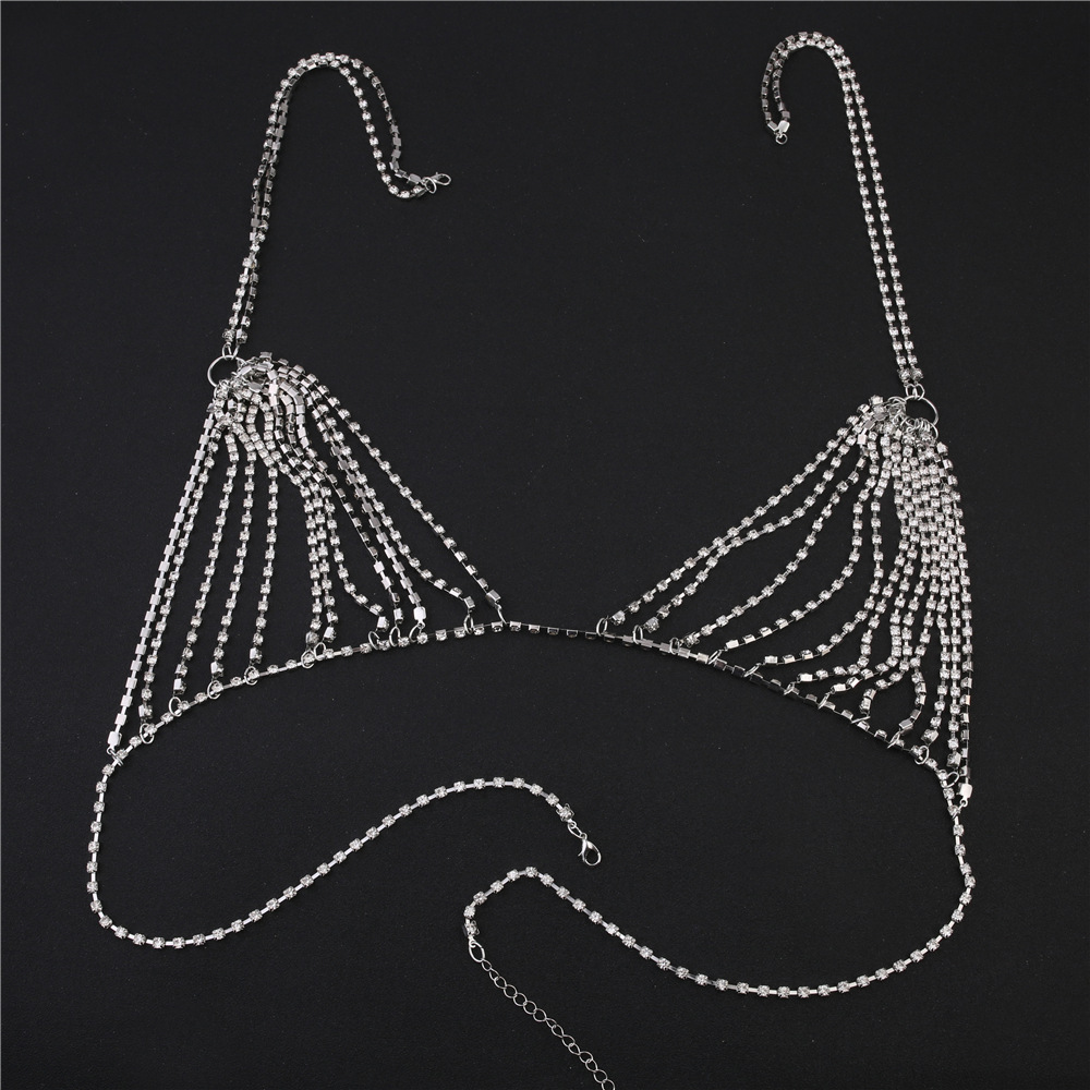 Summer Sexy Shiny Crystal Rhin - đánh giá và giá Body Jewelry Necklace