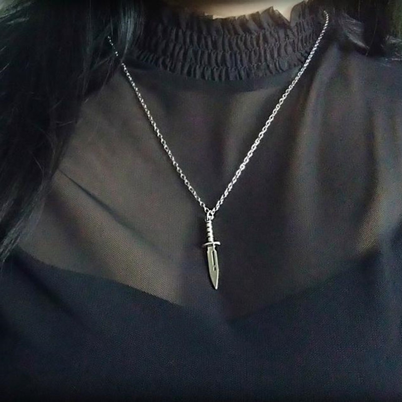 New Gothic Knife Dagger Pendan - đánh giá và giá Body Jewelry Goth