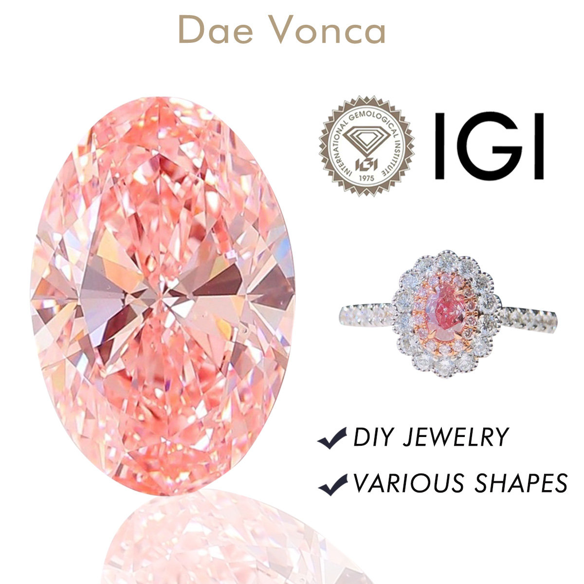0.5-3.0ct Pink Oval Cut Lab Cr - đánh giá và giá Body Jewelry Vch