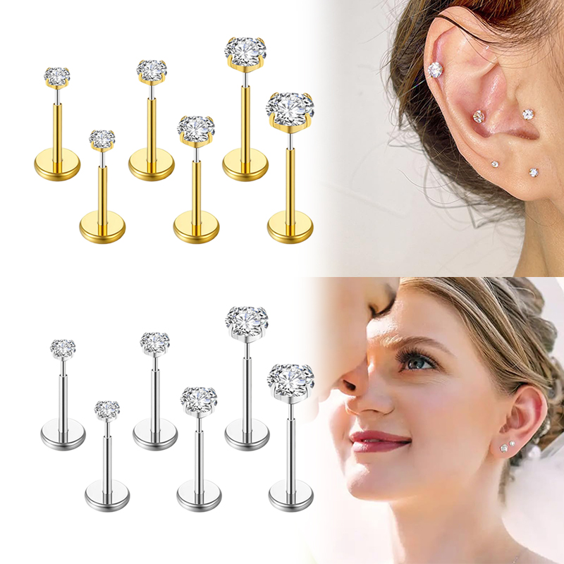 20G/18G/16G Surgical Stainless - đánh giá và giá Body Jewelry Nose Studs